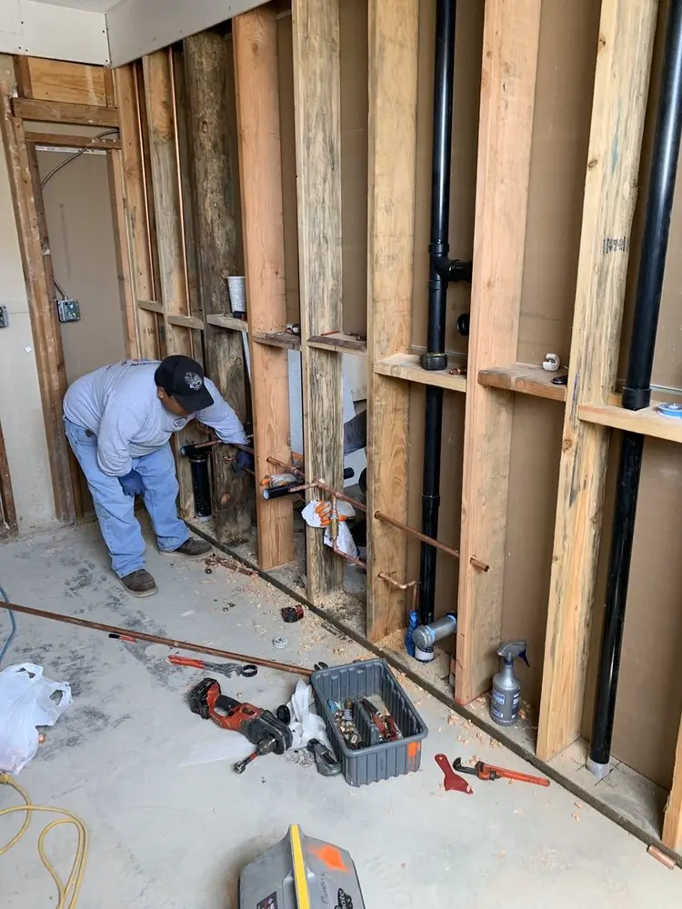 Commercial rough-in plumbing for Water Heater Replacement in West Friendship